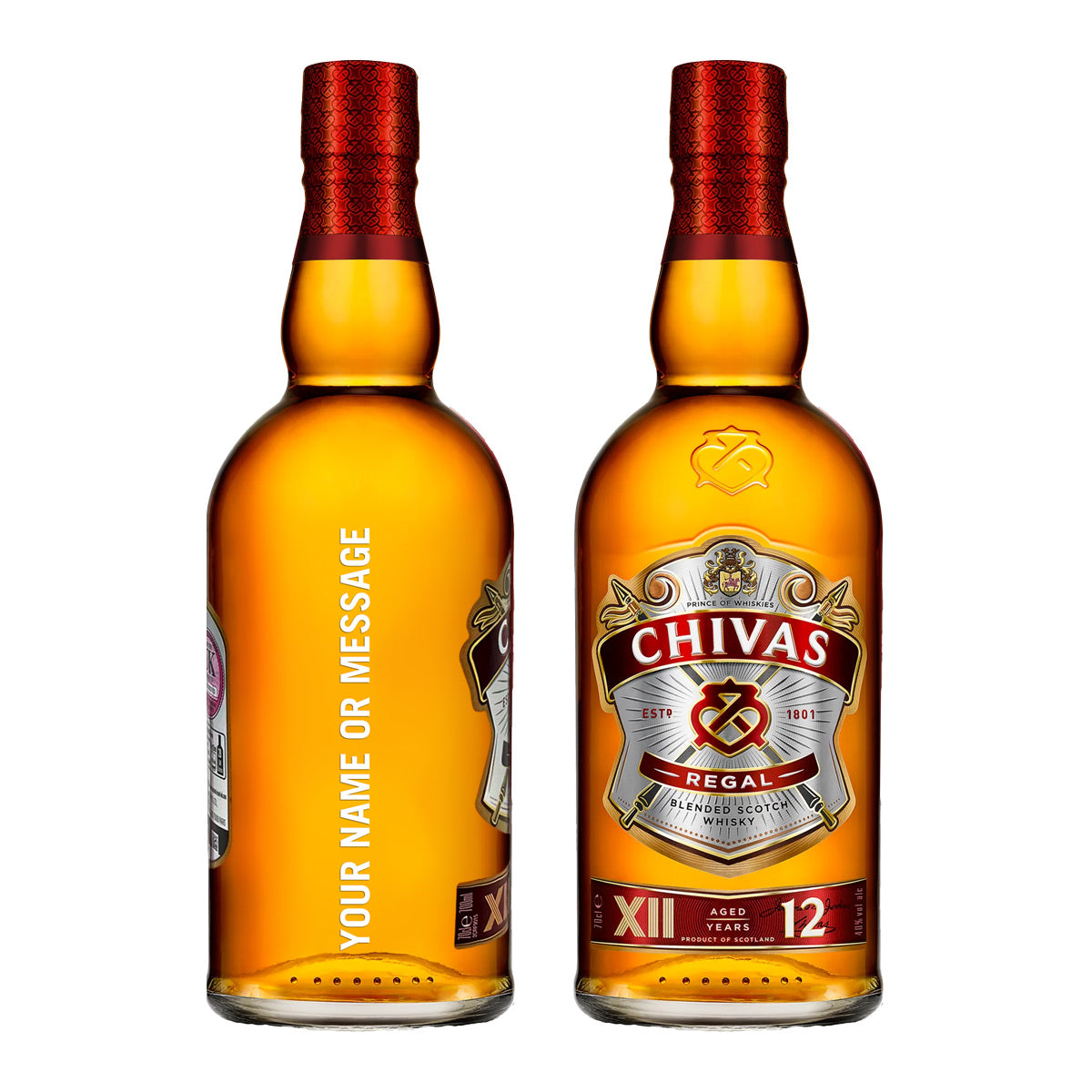 Personalised Chivas Regal 12 YO Scotch Whisky