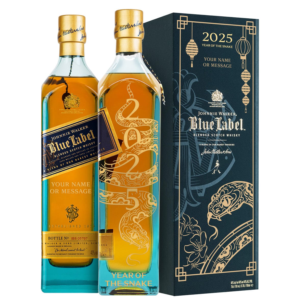 Personalised Johnnie Walker Blue Year of The Snake JOHNNIE WALKER